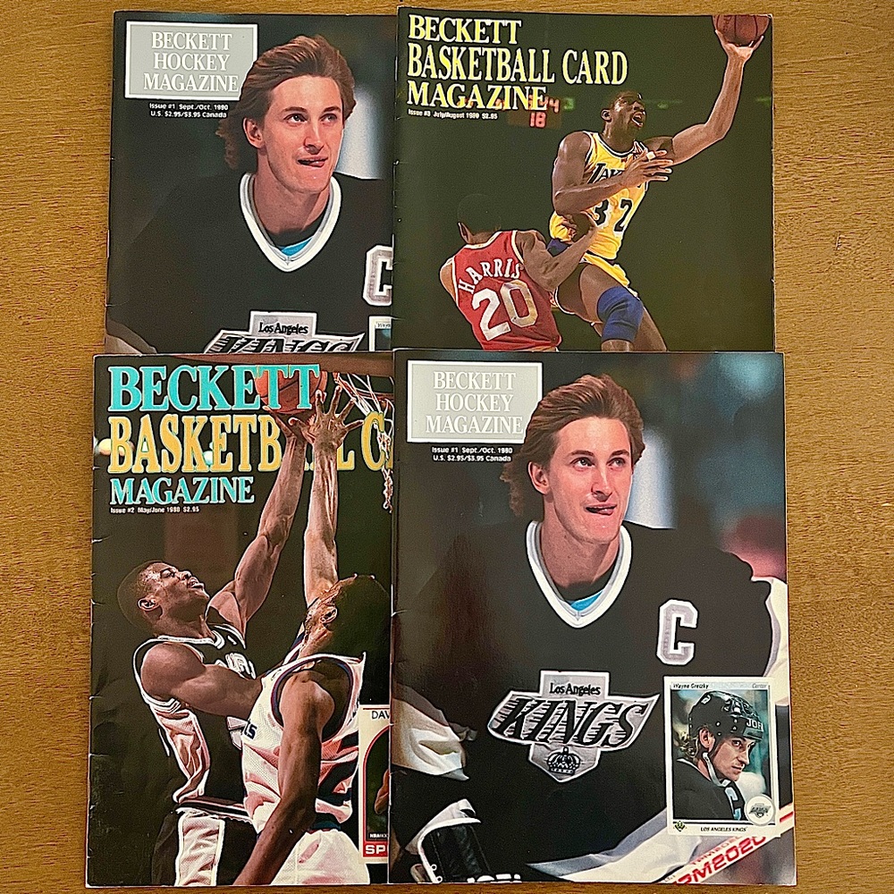 1990's Beckett Magazines Bundle of 4